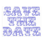 Save the Date Postkarten im Blau