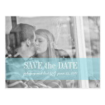 Save the Date | rotes u. tiffany Blau Postkarten