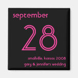 Save the Date Schablone Kühlschrankmagnet
