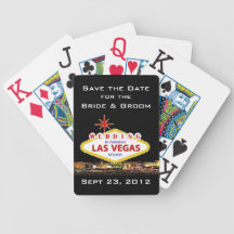 Save the Date Spielkarten Las Vegas
