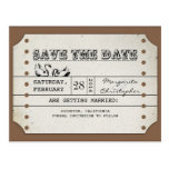 Save the Date Vintage Kartenpostkarten