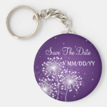 Save the Date Wedding den Sommer-Schein lila Schlüsselbänder