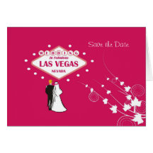 "Save the Date" Wedding in fabelhaftem Las Vegas B Grußkarten