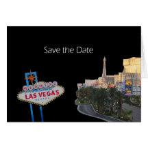 Save the Date Wedding in fabelhafter Las- Vegaskar