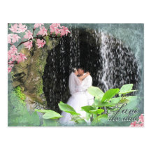 Save the Date Wedding Postkarten-Kirschblüte