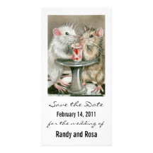 Save the Date Wedding Ratten-Foto-Karte Photokartenvorlage