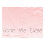 Save the Date weich rosa Rose Postkarten