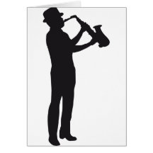 saxophon grußkarte
