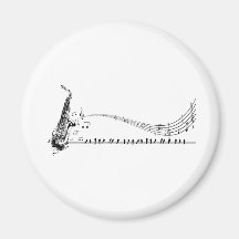 Saxophon-Musik Magnete