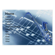 Saxophone-Visitenkarte