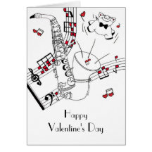 Saxy Valentinstag Grußkarten