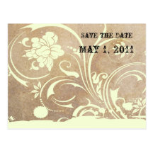 Schäbige Spitze Save the Date Postkarten