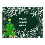 Schablone, Weihnachtsschneeflocke-Grenze Postkarte