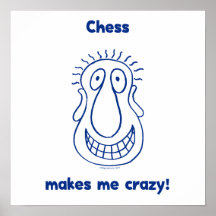 Schach fährt mich verrückt poster