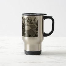 Schach-Reisebecher Kaffee Tassen