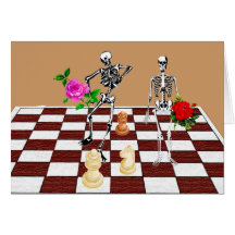 Schach-Skelette Karten
