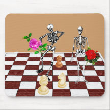 Schach-Skelette Mousepad