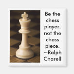 Schach-Spieler Kühlschrankmagnet