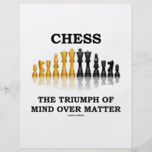 Schach Triumph des Verstandes über Angelegenheit Flyer Druck