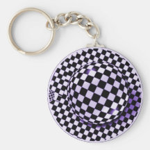 Schachbrett geometrisches Keychain Schlüsselbänder