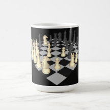 Schachbrett mit Schach-Stücken - kundenspezifische Kaffee Tassen