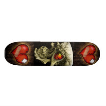 Schädel der Herzen Individuelles Skateboard