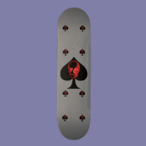 Schädel der Spaten skateboards