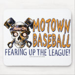 Schädel-Detroit-Baseball Mousepad