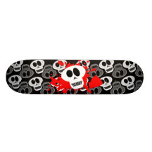 Schädel dunkel personalisierte skateboarddecks