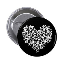 Schädel-Herz Buttons