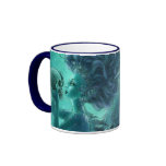 Schädel-Meerjungfrau-dunkler Fantasie-Becher Kaffee Haferl