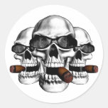 Schädel mit Schatten Sticker