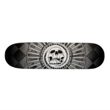 Schädel-Motiv-Schwarzes u. Weiß Personalisiertes Deck
