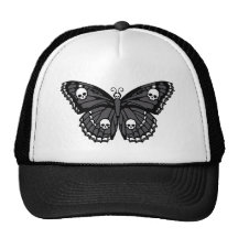 Schädel-Schmetterling Kultkappe