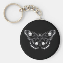 Schädel-Schmetterling Schlüsselbänder