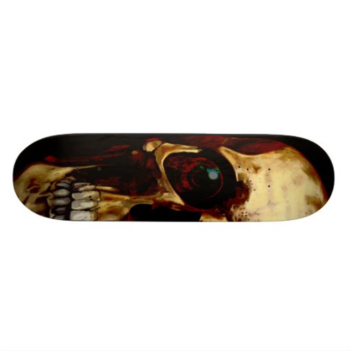 Schädel Skateboardbrett