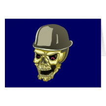 Schädel Totenkopf Hut skull hat Grußkarte
