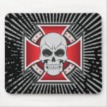Schädel-u. Eisen-Kreuz: Vektorzeichnen: Mousepad