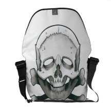 Schädel und Knochen Kuriertasche