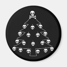 Schädel-Weihnachtsbaum Magnete