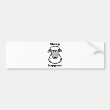 Schaf geschieht auto sticker