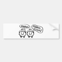 Schafe schafe määähhh määhhh selber! autosticker