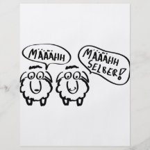 Schafe schafe määähhh määhhh selber! flyerdesign