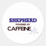 Schäfer angetrieben durch Koffein Aufkleber