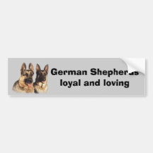 Schäferhund-Autoaufkleber