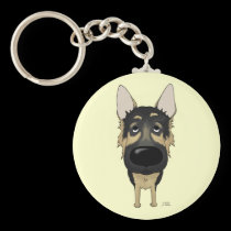 Schäferhund - große Nase und Hintern schlüsselanhänger
