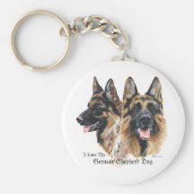 Schäferhund-Hund Schlüsselanhänger