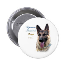 Schäferhund-Hundebester Freund 2 - Knopf Anstecknadelbutton