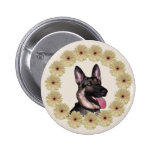 Schäferhund-Knopf Anstecknadelbutton