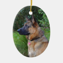 Schäferhund Weihnachtsornament